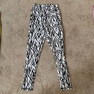 Black and White Zebra ZYIA Leggings